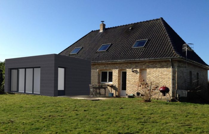 Projet d'extension bois sur Arras - Après travaux - BK Architectes